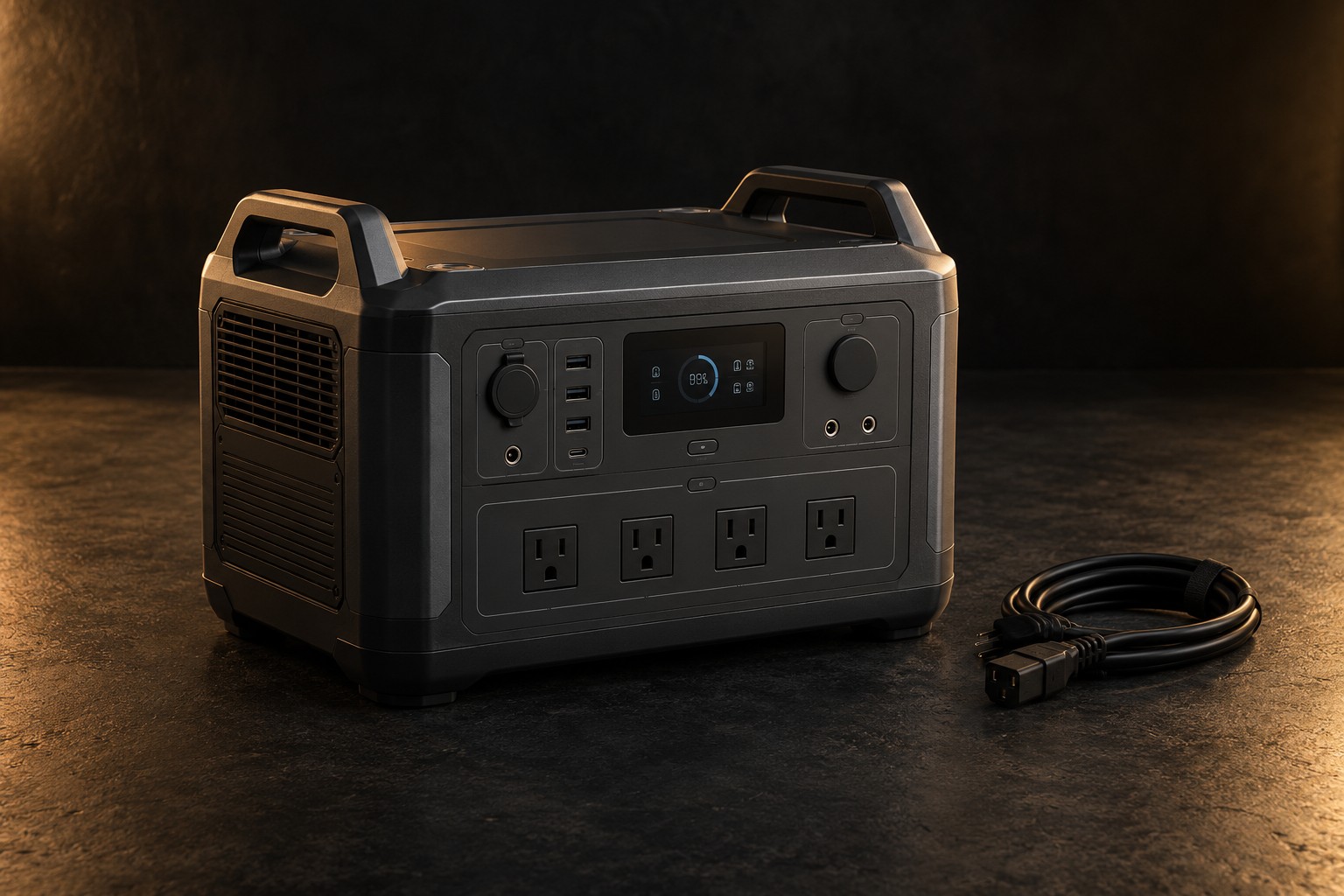 A portable battery power unit